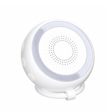 Strumento per il Sonno con Rumore Bianco, Timer A 3 Livelli, Luce Notturna Calda Ed Effetti Sonori Naturali per Neonati e Adulti