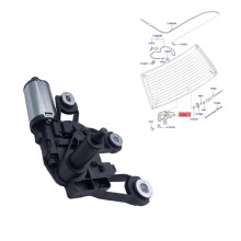 Car Windshield Wiper Motor Linkage for Fiesta V 2001-2008 404736C 1141045 1422314 2S61A17K441AC 2S61A-17K441-AB