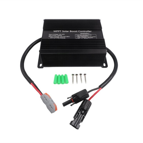 Battery Charge Regulator 1000W PV Controller Plastic Photovoltaic Power Generation Controller Battery Charger Unit