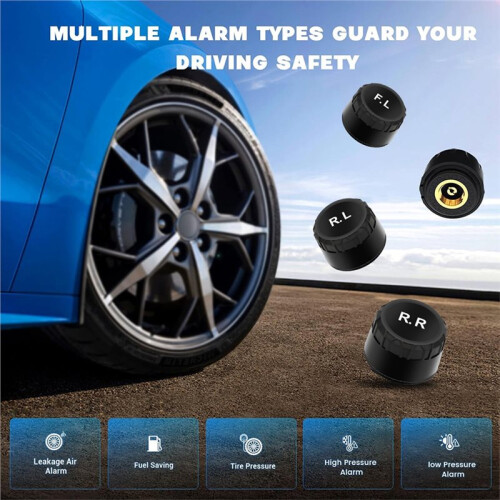 Sensore Esterno USB per Android TPMS per Ruota di Scorta, Pressione Pneumatici, Wireless, per Autoradio e Navigatore. 1
