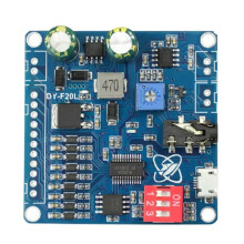F20L 12V 24V 10W 20W Voice MP3 Player Module One-to-One Trigger Custom Audio 32M Storage, Programmable Sound Board