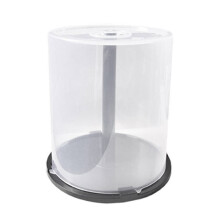 Large Capacity CD/DVD Storage Container Clear Plastic DVD Holder Compact Disk Organizer for Home Office Shelf