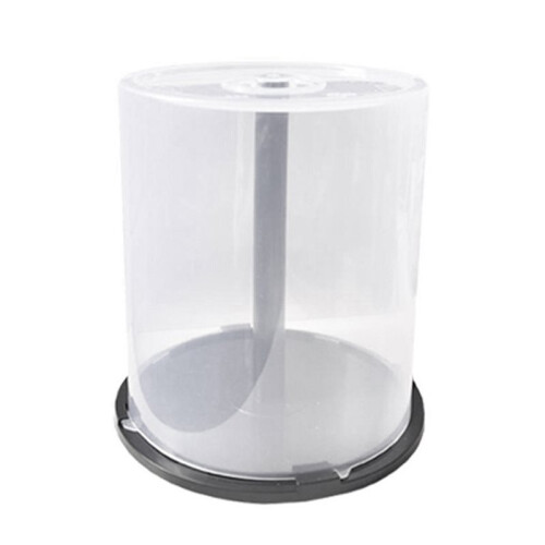 Large Capacity CD/DVD Storage Container Clear Plastic DVD Holder Compact Disk Organizer for Home Office Shelf