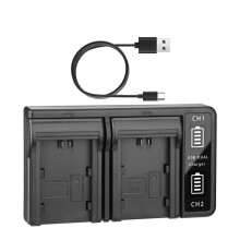 NP-FZ100 Camera Battery Charger Fast Dual USB Charger for  ZV-E1 FX3 FX30 A1 A9 II A7R V A7S III A7 IV A6600 Camera