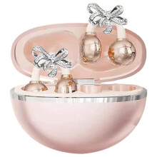 Clip- Earbuds Open Ear Headphones with Detachable Crystal Bowknot Earrings for Sports Fitness, for Girls
