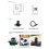 Módulo de Câmera USB de 1MP, 720P, Campo de Visão de 120, HD, IA,  Angular, Placa Sem Drivers para Raspberry Pi, Jetson, Kit de Carro Robô 2