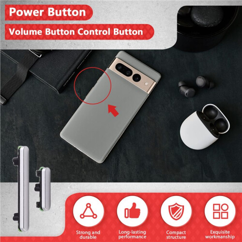 For  Pixel 7 Pro Power Button + Volume Button Control Button Mobile Phone Replacement Parts 1