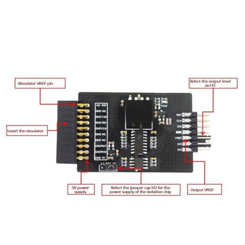 Debugger Emulator High Voltage Isolation Board for J-LINK, USB to SWD Debugger Adapter,MCU Programming Development Tool 1