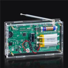 Kit Elettronico Completo per Radio DIY con Frequenza Regolabile 87-108 MHz, Display Digitale, Progetto di Saldatura e Saldatore.