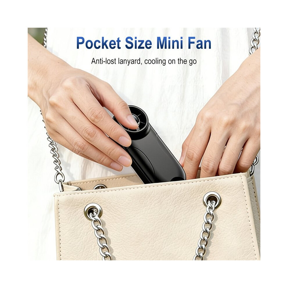 Handheld Portable Cooling Fan 4000Mah Usb Rechargeable Turbo Fan, 5-Speed High-Speed Cold Air Personal Fan 6031550402536