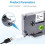 8 Pack Replacement for  Touch Label Make Refills, Black  White Use for  Maker PT-2040 PTD210 PTD400AD 4