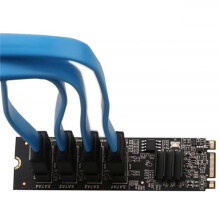 Nieuwe NVME Naar Uitbreidingskaart M.2 PCIe M 4-Poorts SATA3.0 M.2 SATA3-Controller Multiplier HDD SSD-Adapter Hoge Snelheid