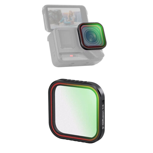 1/4 Black Mist Diffusion Filter for  Ace Pro 2 Enhances Visuals HD Optical Glass Action Camera Lens Accessory 1