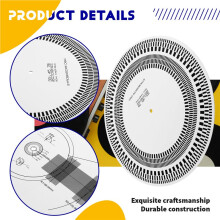30cm Turntable Strobe Disc Stroboscope Mat Rotational Speed Detection Turntables Calibration Disc for Record Player