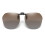 Polarized Clip-on Sunglasses with Case Brown 1