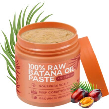 120ML Batana Haarolie, Natuurlijke Ruwe Batana Olie, Batana Olie Pasta, Batana Olie voor Haargroei, Diep voedende Hoofdhuidverzorging voor Droog