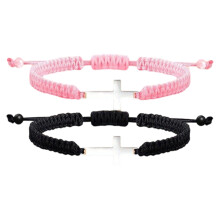 Premium Zinc Alloy Crafted Crosses Woven Bracelet Featuring-1
