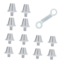 12pack Aluminum Football Boot Spikes Soccer Replacement-silver