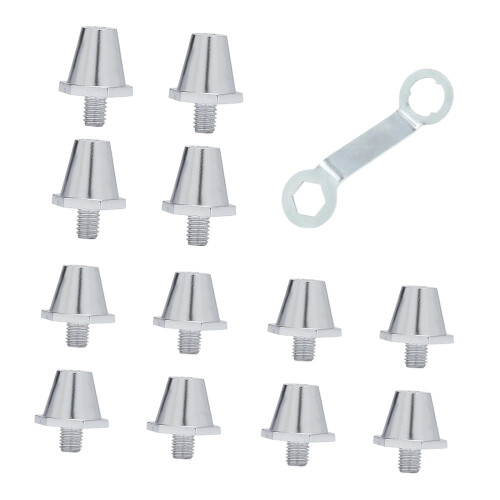 12pack Aluminum Football Boot Spikes Soccer Replacement-silver