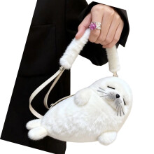 Seal Purses Crossbody Bags Shoulder Bags Animal Purses-White
