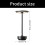 Rechargeable LED Desk Lamp Touch Sensitive-Silver 6000 Mah 4