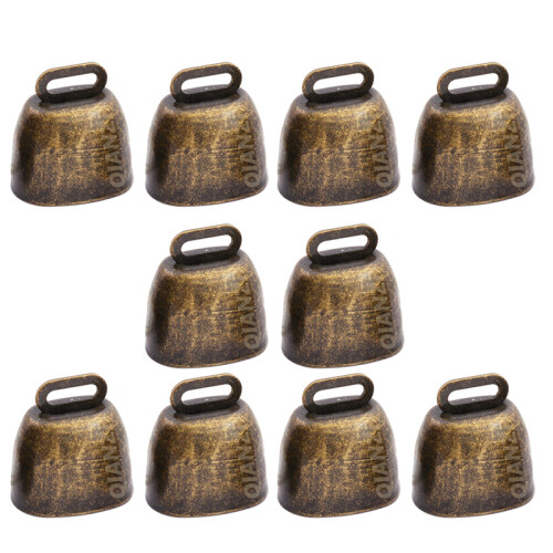 Antike Bronze Glocken - 10er Pack, 35x35x24mm Eisenglocken