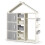 Children's House-Shaped Wardrobe with Clothes Rail 1