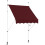 Toldo de varanda ajustável de 150 cm, resistente a UV, vermelho 1