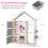 Children's House-Shaped Wardrobe with Clothes Rail 2