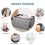 Foldable Storage Ottoman Bench with Padded Seat, Light Grey 3