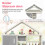 Children's House-Shaped Wardrobe with Clothes Rail 4