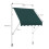 Toldo de varanda ajustável resistente a UV de 150 cm, verde 2