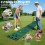 Golf Putting Mat Set - Adjustable Putters, 6 Balls, 12 Covers 3