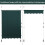 Toldo de varanda ajustável resistente a UV de 150 cm, verde 5
