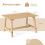 Outdoor Coffee Table - Solid Wood, Slatted, 125kg Capacity 2