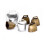Antike Bronze Glocken - 10er Pack, 35x35x24mm Eisenglocken 2