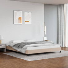 vidaXL sengestel cappuccino 160x200 cm kunstlæder