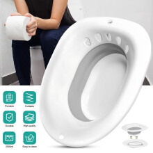 Portable Toilet Bidet Seat Plastic Tub Sitting Washing Elderly Disabled Travel
