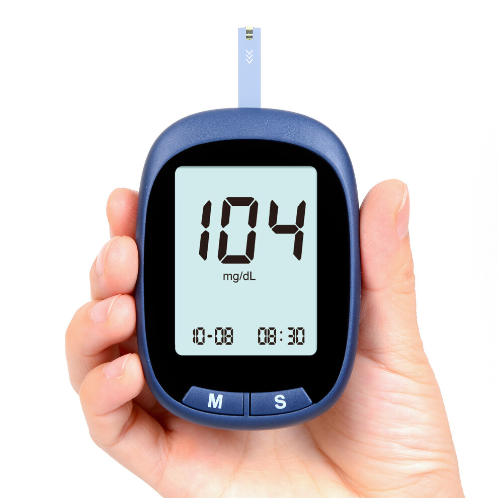 Goplushtoy Blood Glucose Monitor Kit Glucose Meter With 100Pcs Test Strips & Lancets Diabetes Blood Sugar Glucometer Test