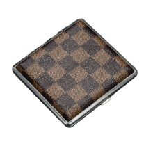 Zigarettenetui aus PU-Leder - Für 20 Zigaretten, tragbar & bruchsicher Brown+Black