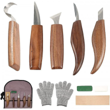 10pcs Carbon Steel Wood Carving Tools Wood Carving Tool Set With Hook Knife Professional Carving Knife Wood Engraving Tools For Woodworking (2024)_Sp