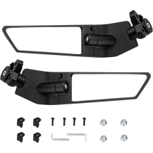 Funce Motorrad-Windabweiser-Rückspiegel, verstellbar, kompatibel mit Kawasaki Ninja 400, Ninja 650 (2018-2022), ZX14R, ZX6R, ZX10R, ZX-636 (2012-2022