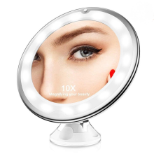 10x Magnifying Mirror With Led Light, Upgraded Lighted Makeup Mirror With Magnification_Special Gift