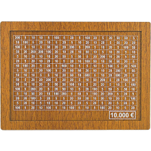Tirelires de 4 tailles différentes - Boîtes à épargne avec objectifs et chiffres_Cadeau spécial