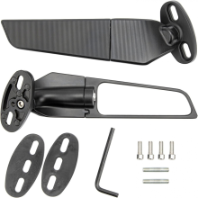 Stück Motorrad-Seitenspiegel, verstellbare und drehbare Windabweiser als Ersatz für Ninja 250, 300, H2 und H4 – Besonderes Geschenk