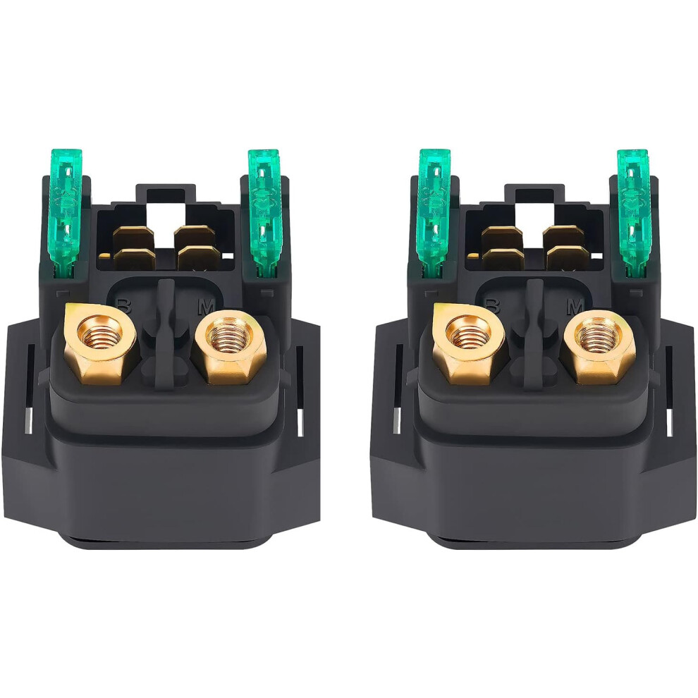 2Pcs Starter Solenoid Relay Compatible With Yamaha Atv Yfm350 Yfm400 Yfm450 Yfm660 Yfm 350 400 450 660 Raptor Grizzly Kodiak Wolverine Big Bear 6902344661111