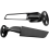 2Pcs Modified Motorcycle Wing Rearview Mirrors, Adjustable Rotating Side Mirrors Wind Swivel Wing Mirrors, Multi-Angle, Compatible with Ninja 250, 30 1