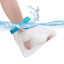 Waterproof Foot Cast Cover Wound Protector for Shower Bath, Watertight Cast Bag Covers for Broken Surgery Foot, Wound and Burns - Reusable [2023 New