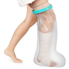 Waterproof Cast Covers for Shower Leg (Calf), Extra Large Watertight Foot Protector Cover, Broken Foot, After Surgery, Knee Scooter, Reusable, Easy t