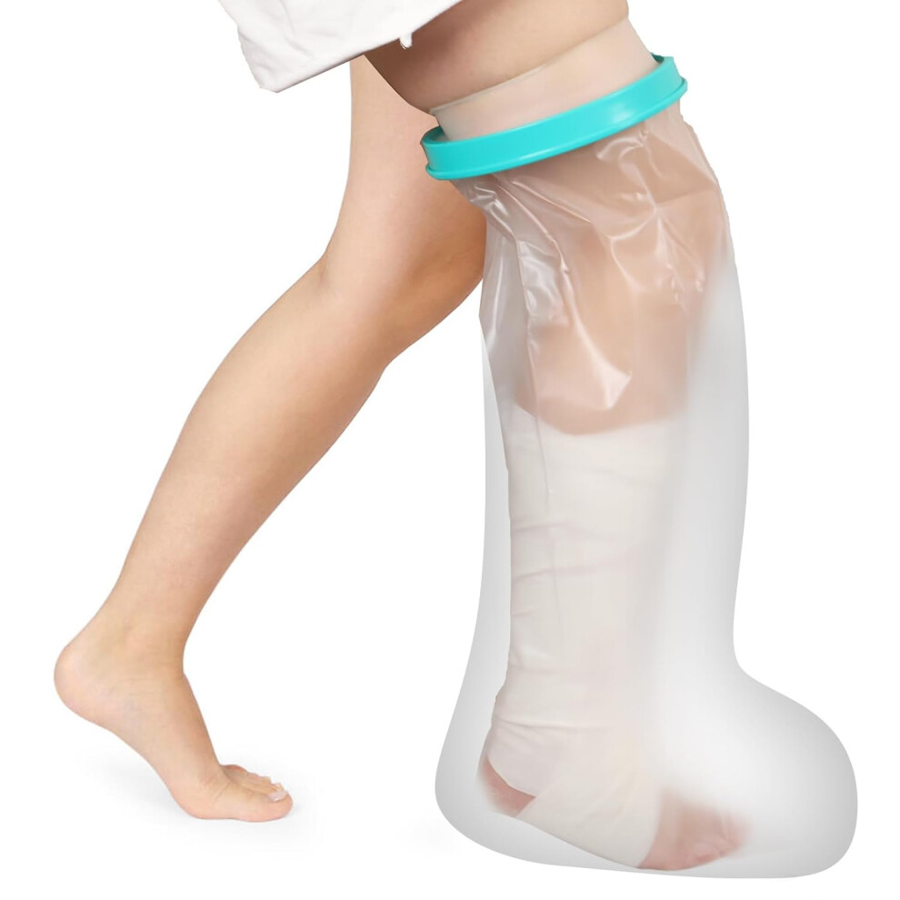 Waterproof Cast Covers For Shower Leg (Calf), Extra Large Watertight Foot Protector Cover, Broken Foot, After Surgery, Knee Scooter, Reusable, Easy T 6902344664174